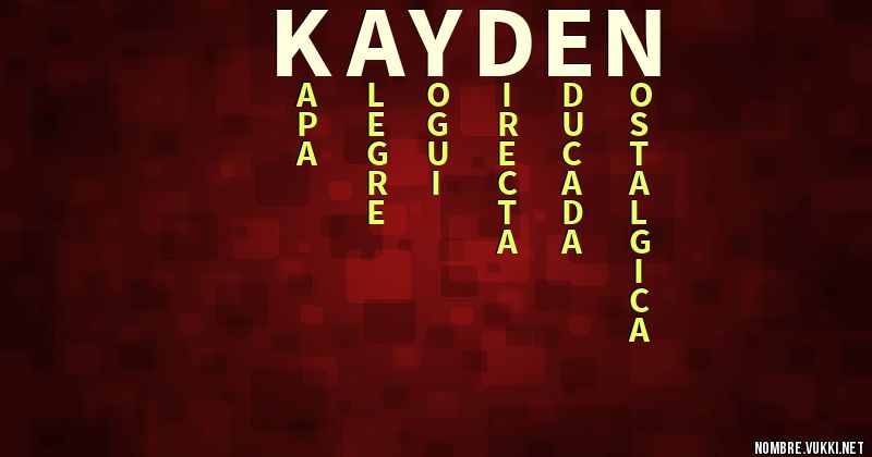 Acróstico kayden