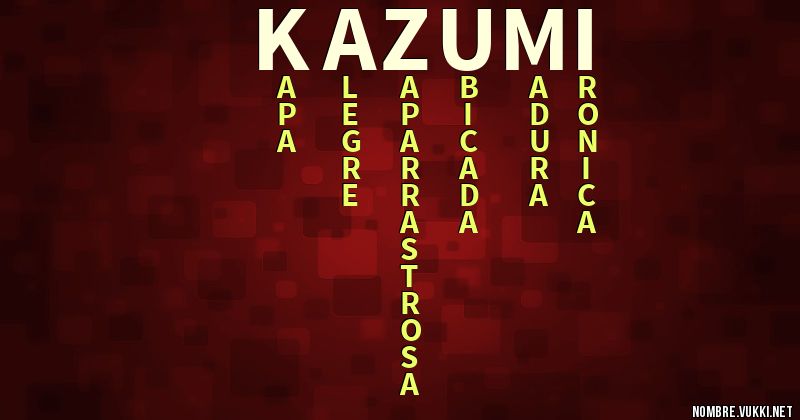 Acróstico kazumi