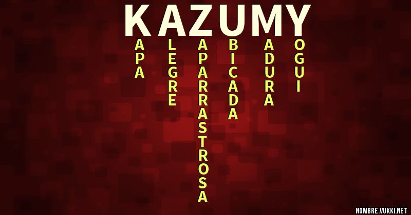 Acróstico kazumy