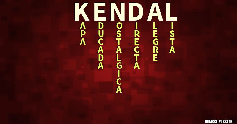 Acróstico kendal