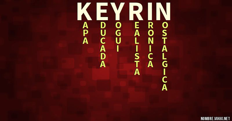 Acróstico keyrin