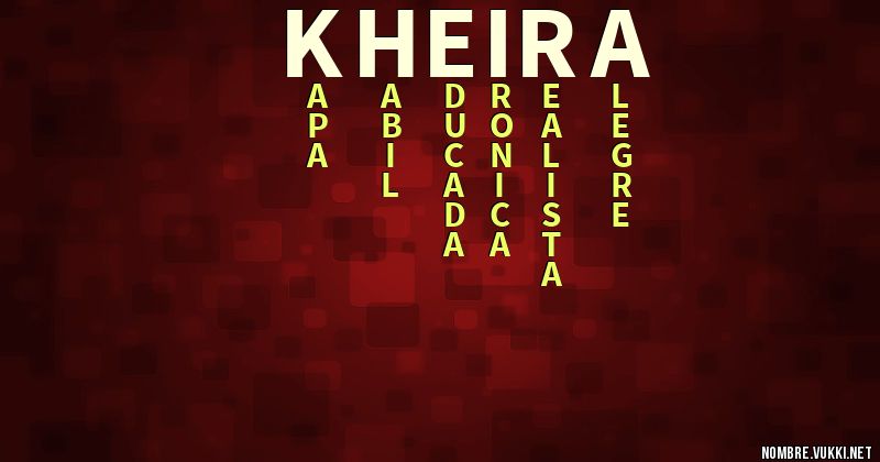 Acróstico kheira