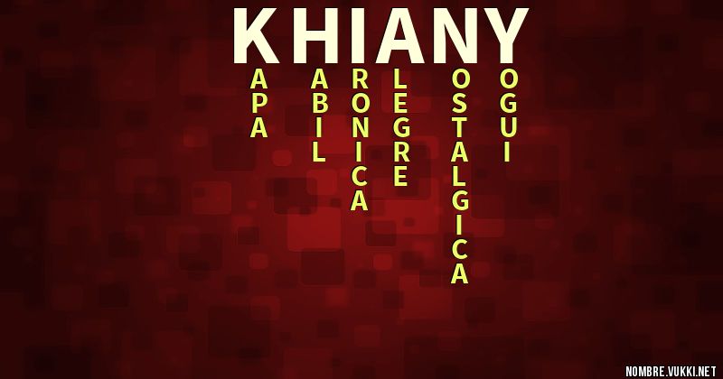 Acróstico khiany