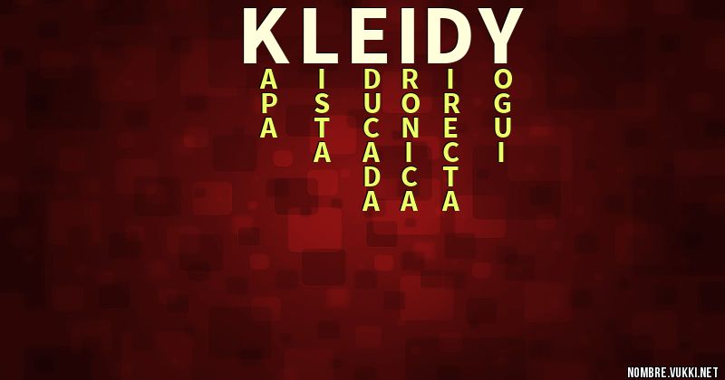 Acróstico kleidy