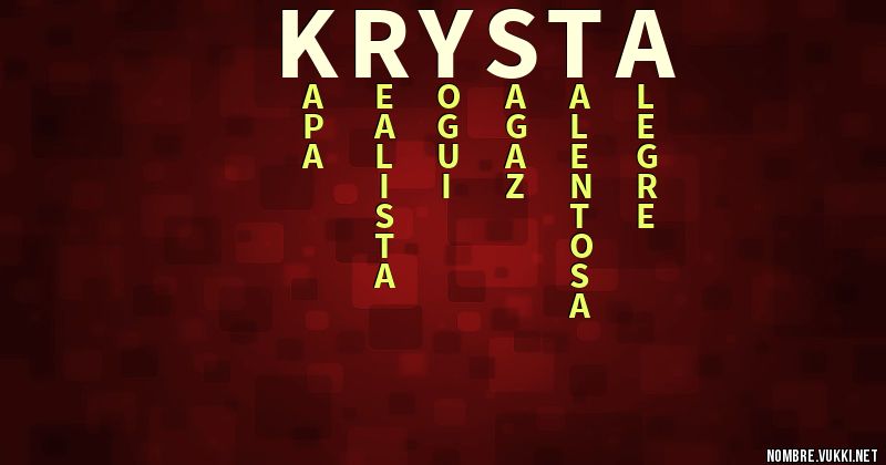 Acróstico krysta