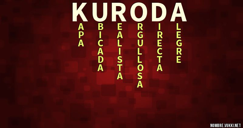 Acróstico kuroda