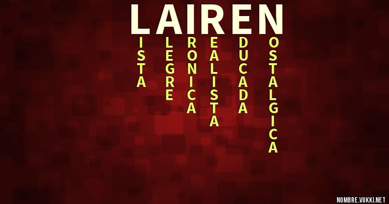 Acróstico lairen