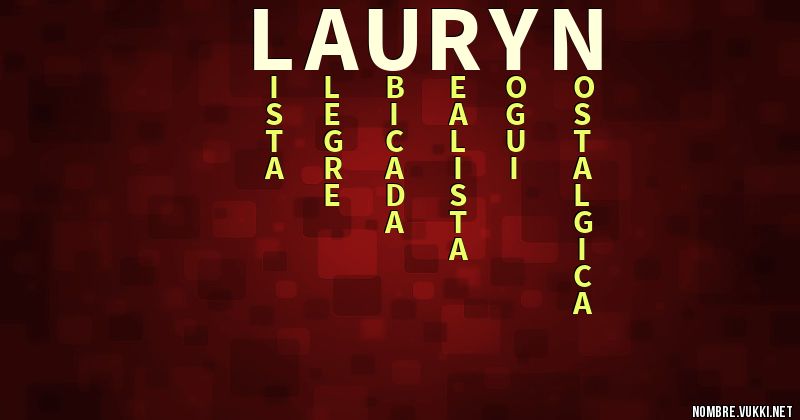 Acróstico lauryn