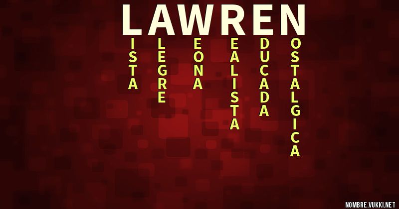 Acróstico lawren