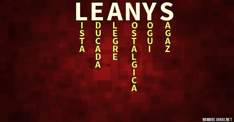 Acróstico leanys