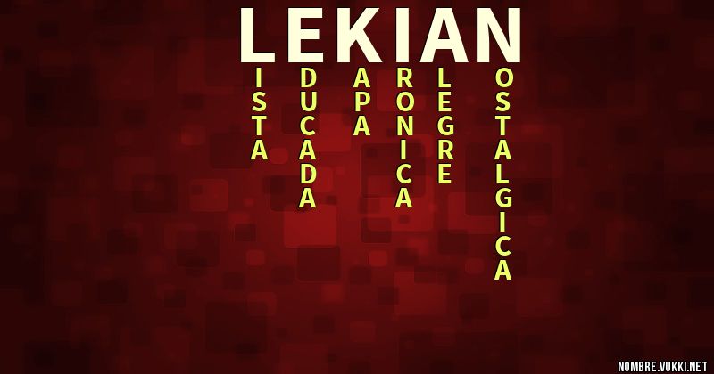 Acróstico lekian