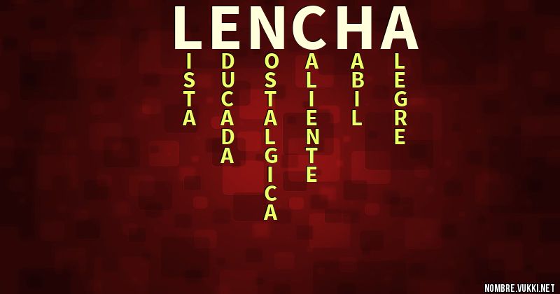Acróstico lencha