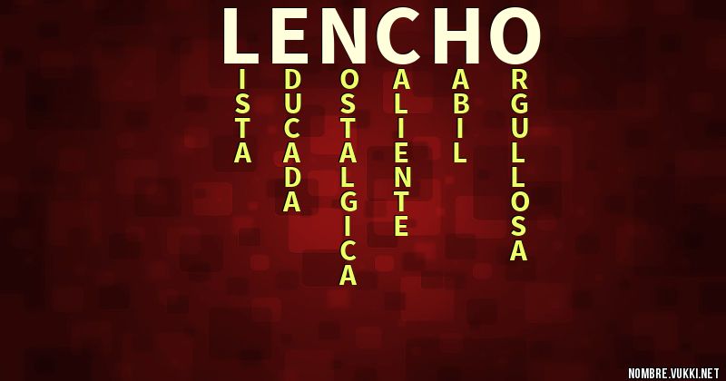 Acróstico lencho