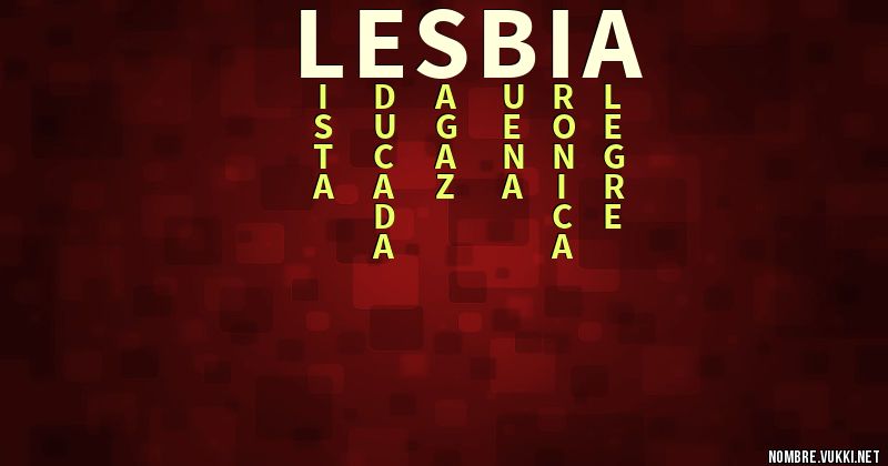 Acróstico lesbia