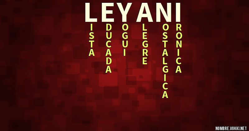 Acróstico leyaní