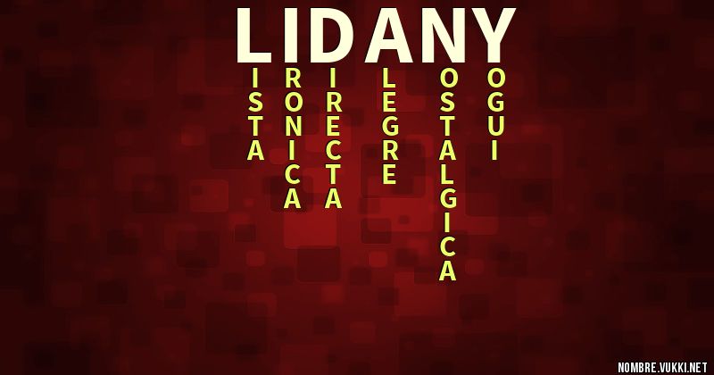 Acróstico lidany