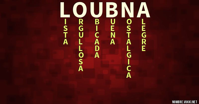 Acróstico loubna