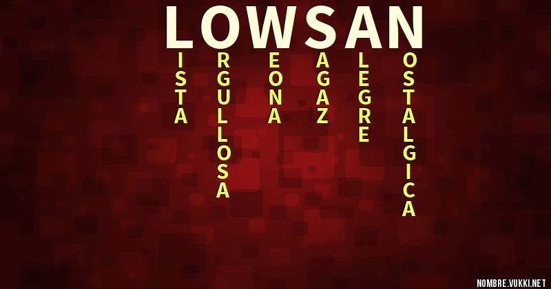 Acróstico lowsan