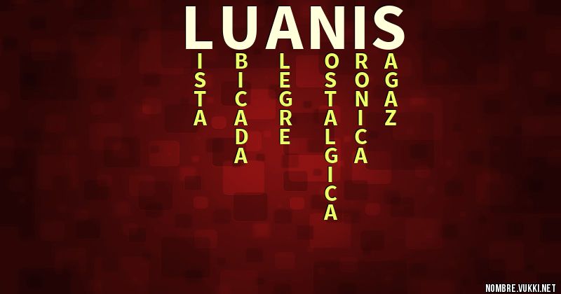 Acróstico luanis