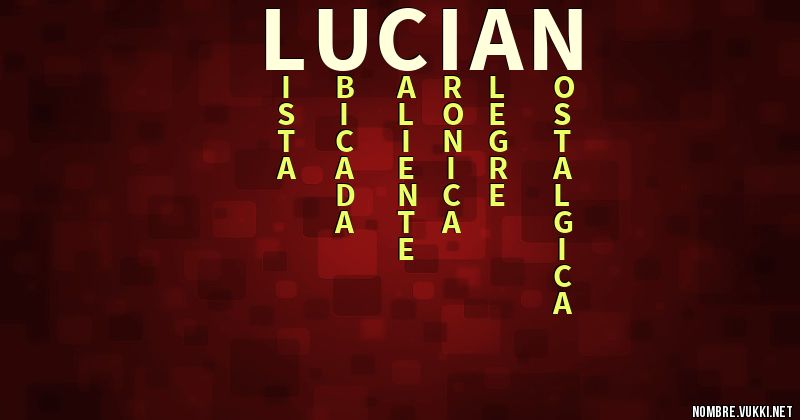 Acróstico lucian