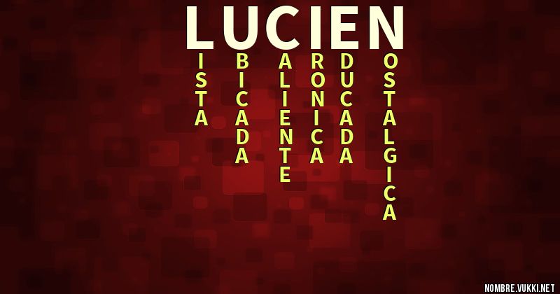 Acróstico lucien