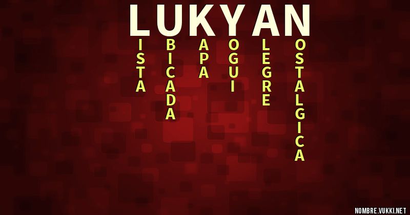 Acróstico lukyan