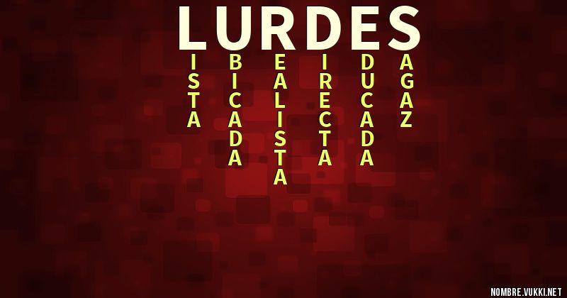 Acróstico lurdes