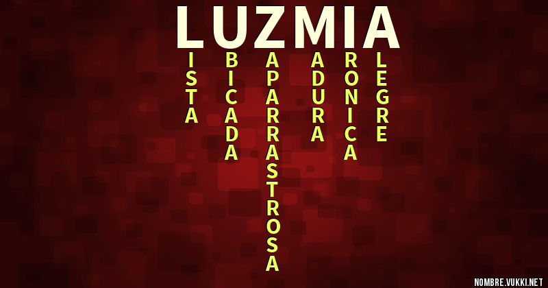 Acróstico luzmia