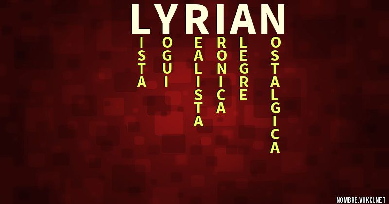 Acróstico lyrian