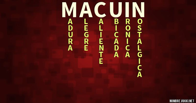 Acróstico macuin