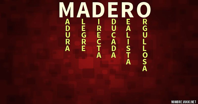 Acróstico madero