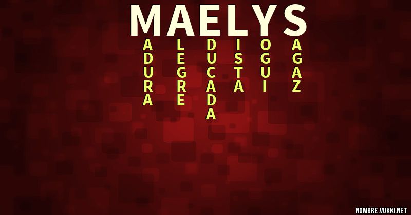 Acróstico maelys