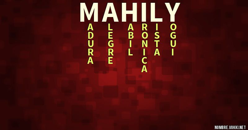 Acróstico mahily