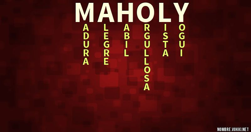 Acróstico maholy