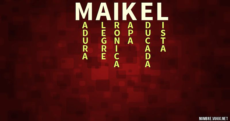Acróstico maikel