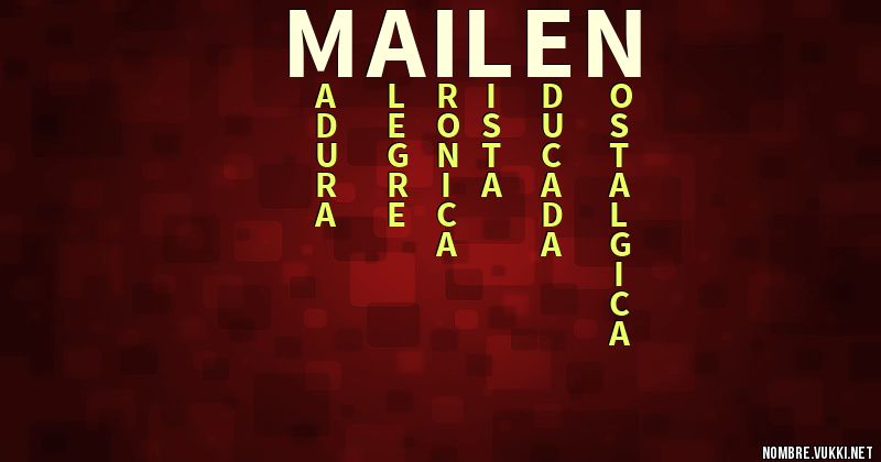 Acróstico mailén