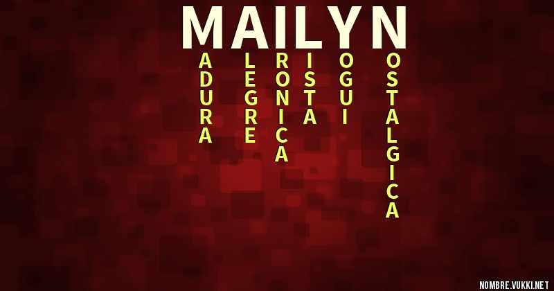 Acróstico mailyn