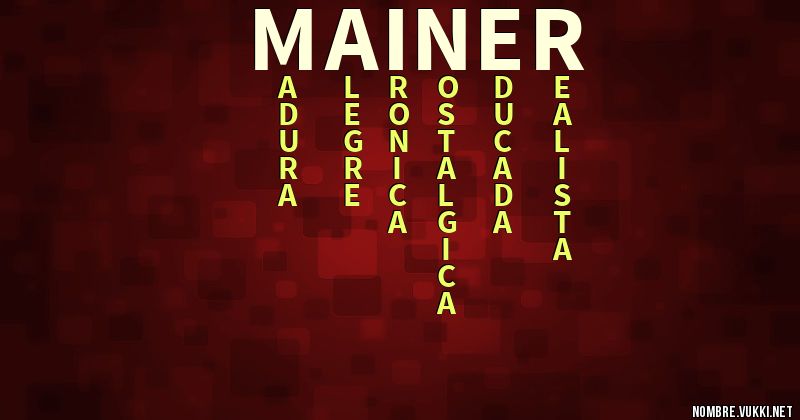 Acróstico mainer