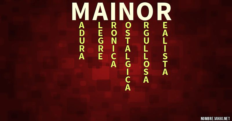 Acróstico mainor