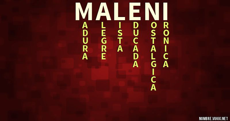 Acróstico maleni