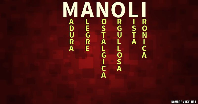 Acróstico manoli