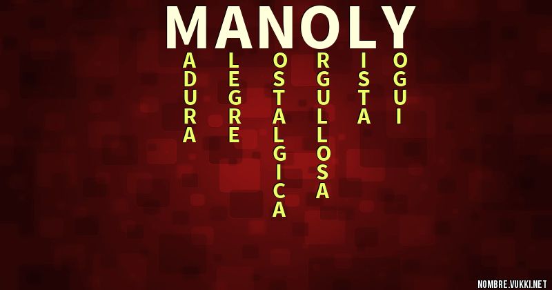 Acróstico manoly