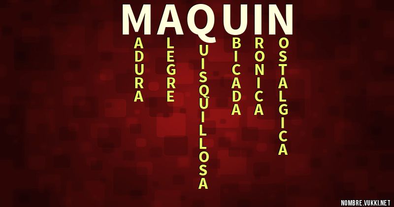 Acróstico maquin