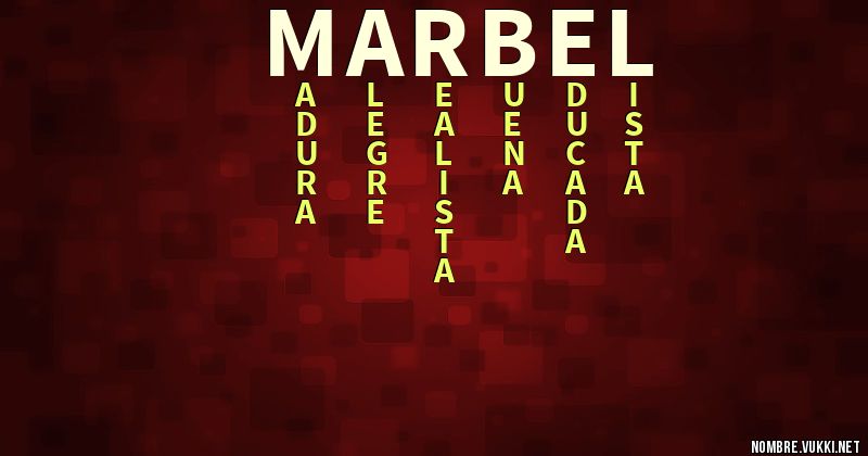 Acróstico marbel