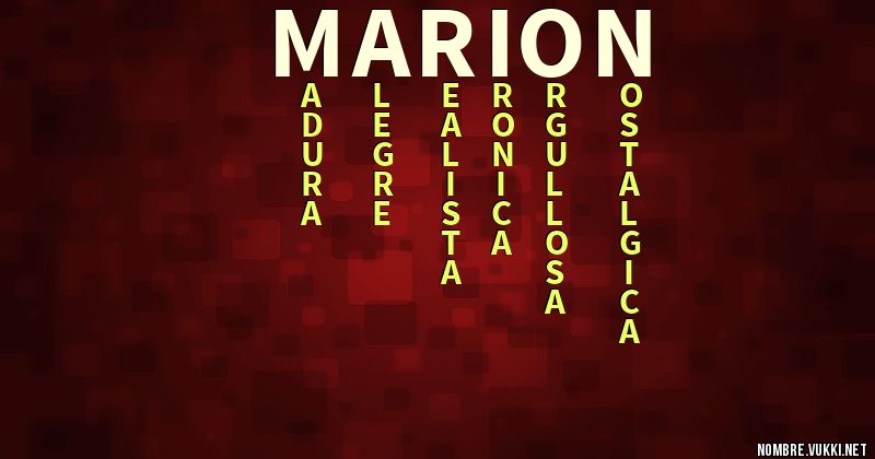 Acróstico marión