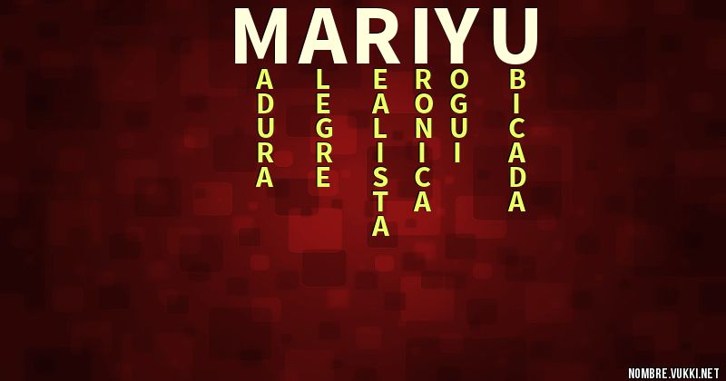 Acróstico mari yu