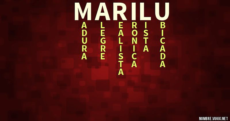 Acróstico marilu