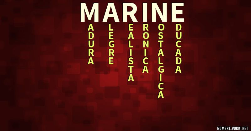 Acróstico marine