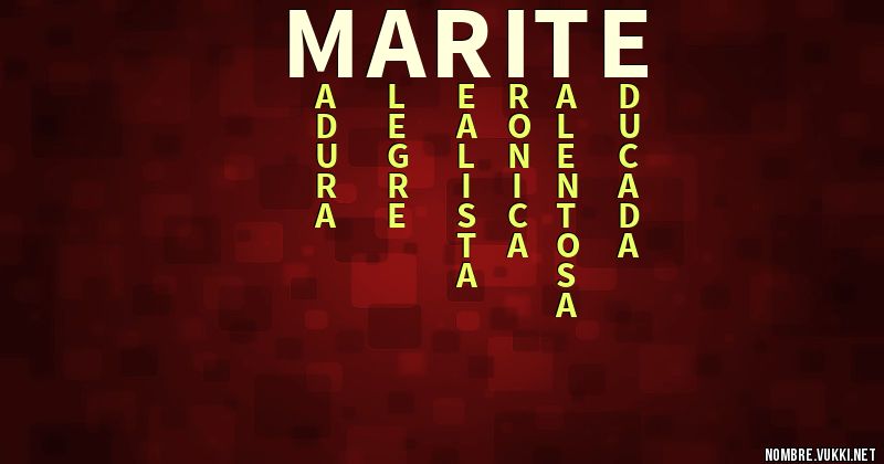 Acróstico marité