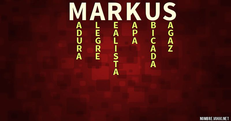 Acróstico markus